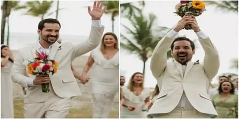மணப்பெண் வரவில்லை... தன்னைத் தானே திருமணம் செய்துகொண்ட நபர்..!