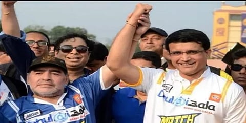 "என்னுடைய ஹீரோ மறைந்துவிட்டார்"-மாரடோனாவுக்கு கங்குலி இரங்கல்