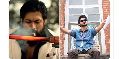 மாஸ்டரை முந்திய ’கேஜிஎஃப் 2’ -  16 மணி நேரத்தில் 3 மில்லியன் லைக்ஸ் குவித்து சாதனை!