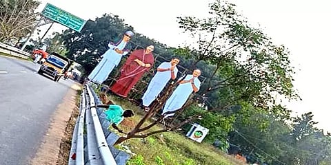 100 அடி கட்அவுட், எங்கும் அரசியல் பேனர்கள்.. காஞ்சியில் காற்றில் பறக்கிறதா கோர்ட் உத்தரவு?