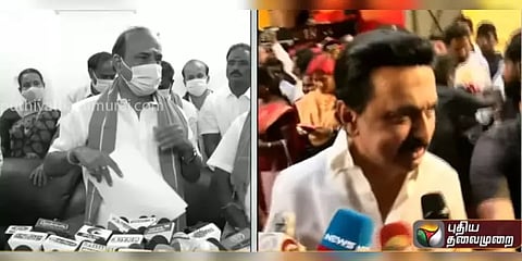 முதலில் வழக்கு தொடரட்டும்; சந்திக்கத் தயார்:  கடம்பூர் ராஜூக்கு மு.க.ஸ்டாலின் பதில்