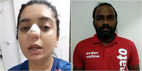 “அந்த பெண் என்னை செருப்பால் அடிக்கவந்தார், தடுத்தேன்” - சொமாட்டோ டெலிவரி இளைஞர் விளக்கம்
