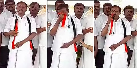 என்னை வெற்றி பெறச் செய்விர் - கண்கலங்கியபடி பாமகவினரிடம் வாக்கு கேட்ட சேவூர் ராமச்சந்திரன்