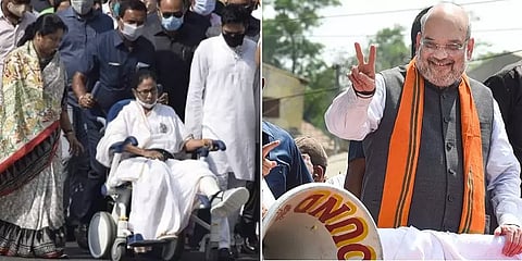 'நீங்க 8 கி.மீ... நாங்க 4 கி.மீ...' - நந்திகிராமில் அனல் பறந்த மம்தா Vs அமித் ஷா பேரணி!