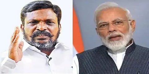 புதுச்சேரியில் ஆட்சியமைக்க பாஜக சதி: திருமாவளவன் குற்றச்சாட்டு!