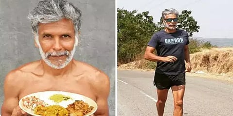 55 வயதிலும் கட்டுக்கோப்பான உடற்கட்டு -  டயட் பட்டியலை வெளியிட்ட மிலிந்த் சோமன்..
