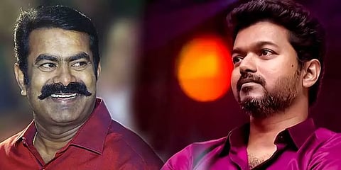 "வலதுசாரிக் கும்பல் குறிவைக்கிறது; தம்பி விஜய்க்கு துணைநிற்பேன்"-சீமான்