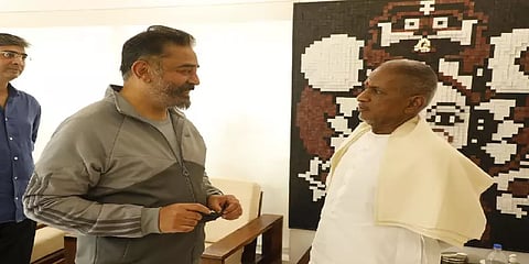 இளையராஜாவை ஸ்டுடியோவில் சந்தித்த கமல்ஹாசன்