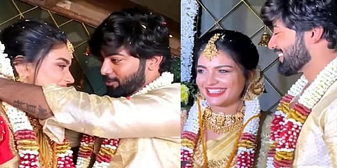 பெற்றோர் சம்மதத்துடன் காதல் திருமணம் செய்த ’செம்பருத்தி’ சீரியல் நடிகை ஷபானா - ஆர்யன்