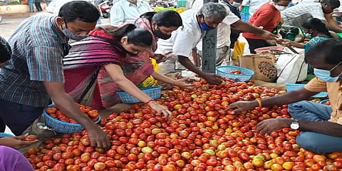 ஒரு கிலோ தக்காளியை ரூ.40க்கு விற்கத் தயார்...ஆனால் - உயர்நீதிமன்றத்தில் வியாபாரிகள் தகவல்