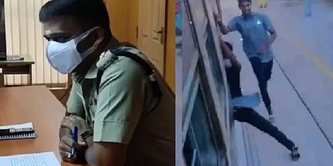 ஆபத்தான முறையில் ரயிலில் ஏற முயன்ற மாணவ - மாணவிக்கு பெற்றோர் முன்னிலையில் எஸ்.பி அறிவுரை