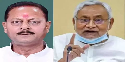 "தாவூத் இப்ராகிமுடன்  கைகுலுக்கக்கூடியவர் பீகார் முதல்வர்" பாஜக எம்.பி. பற்ற வைத்த தீ