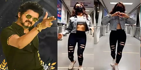சமந்தாவின் 'அரபிக் குத்து' டான்ஸ்... வைரல் வீடியோ