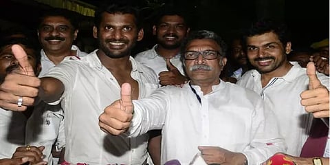 ”முதல்வரை விரைவில் சந்திப்போம்” - நடிகர் சங்கத் தேர்தல் வெற்றிக்குப் பின் கார்த்தி பேட்டி