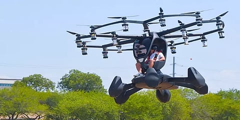 ஒருவர் மட்டும் அமர்ந்து பயணிக்கும் ட்ரோன் அமெரிக்காவில் வெற்றிகரமாக சோதனை