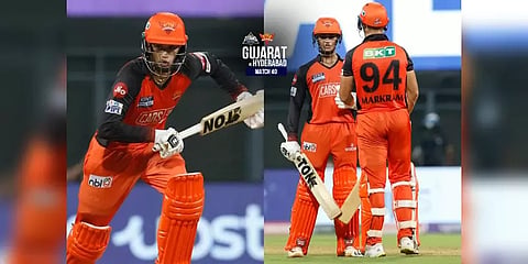 குஜராத்திற்கு எதிராக சன் ரைசர்ஸ் அபார ஆட்டம்! 195 ரன்கள் குவித்து அசத்தல்!