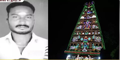 தஞ்சையை தொடர்ந்து நாகையிலும் சப்பரத்தேர் விபத்து சோகம் - ஒருவர் பலி