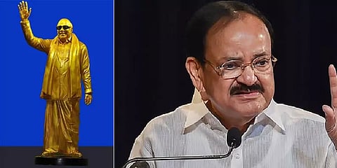 மறைந்த முன்னாள் முதல்வர் கருணாநிதி சிலை திறப்பு விழா: தமிழகம் வருகிறார் வெங்கையா நாயுடு