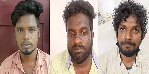 கஞ்சா போதையில் ஆந்திர வாலிபரை வெட்டிவிட்டு செல்போனை பறித்துச்சென்ற மூன்று பேர் கைது