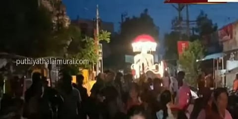 சமூக சேவை பணிக்கு டாக்டர் பட்டம் பெற்ற திருநங்கை - மேளதாளத்துடன் உற்சாக வரவேற்பு