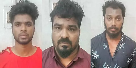 பெண்ணிடம் தகராறு.. தட்டிக்கேட்ட போலீசை தாக்கி செல்போனை உடைத்த மூவர் கைது
