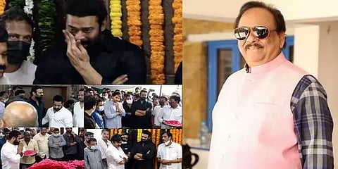 பழம்பெரும் நடிகரும், பிரபாஸின் பெரியப்பாவுமான கிருஷ்ணம் ராஜூ மரணம் - பிரதமர் இரங்கல்