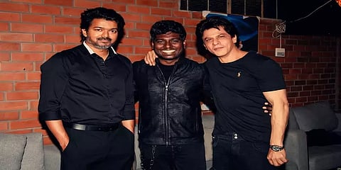 அட்லீயின் பிறந்த நாள் பார்ட்டியில் கலந்துகொண்ட விஜய், ஷாரூக்கான் - வைரலாகும் புகைப்படம்