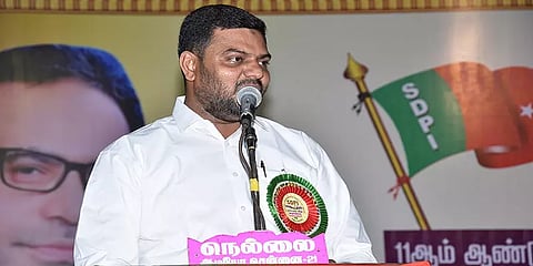 `பாஜகவின் மிரட்டலினால் தமிழக காவல்துறை இப்படி செய்கிறது'- எஸ்.டி.பி.ஐ நெல்லை முபாரக்