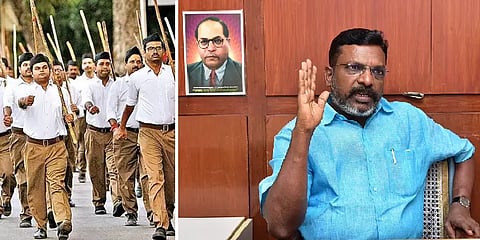 `ஆர்.எஸ்.எஸ் ஊர்வலத்துக்கு வழங்கிய அனுமதியை திரும்பப் பெறுக’ - திருமாவளவன் மனுதாக்கல்