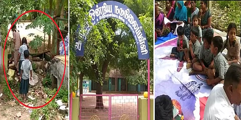 `எங்க ஸ்கூல்ல கஜா புயல் சேதங்களை சரிசெஞ்சு கொடுங்க’-கிராம சபை கூட்டத்தில் பேசிய குழந்தைகள்