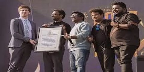 பிளாக்‌ஷிப், எஸ்என்எஸ் கல்லூரி மாணவர்கள் இணைந்து யுவனுக்கு கொடுத்த உலக சாதனை சர்ப்ரைஸ்!