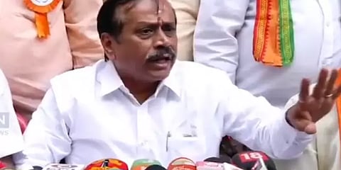 கேள்விகளுக்கு பதிலளிக்காமல் செய்தியாளர்களை பார்த்து ‘ கெட் அவுட்’ எனக் கூறிய ஹெச்.ராஜா