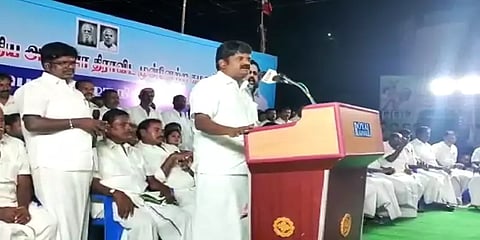 திமுகவை எதிர்ப்பது தான் அதிமுகவின் கொள்கை – முன்னாள் அமைச்சர் விஜயபாஸ்கர்