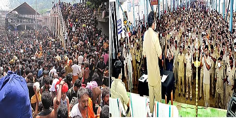 சபரிமலையில் லட்சக்கணக்கில் குவியும் பக்தர்கள்.. பாதுகாப்பு பணியில் ஆயிரக்கணக்கான போலீசார்!