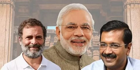 குஜராத்தில் பாஜக முன்னிலை, இமாச்சலில் பாஜக - காங்கிரஸ் கடும் போட்டி