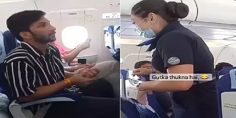 ”எது குட்கா துப்ப ஜன்னல திறக்கனுமா?” - பயணியின் பேச்சால் ஷாக்கான விமான ஊழியர்கள்!