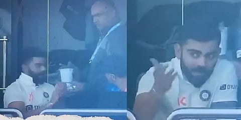 Viral Video : ”சோறு அதானே எல்லாம்” - Epic ரியாக்‌ஷன் கொடுத்த கோலி.. அசந்துப்போன டிராவிட்!