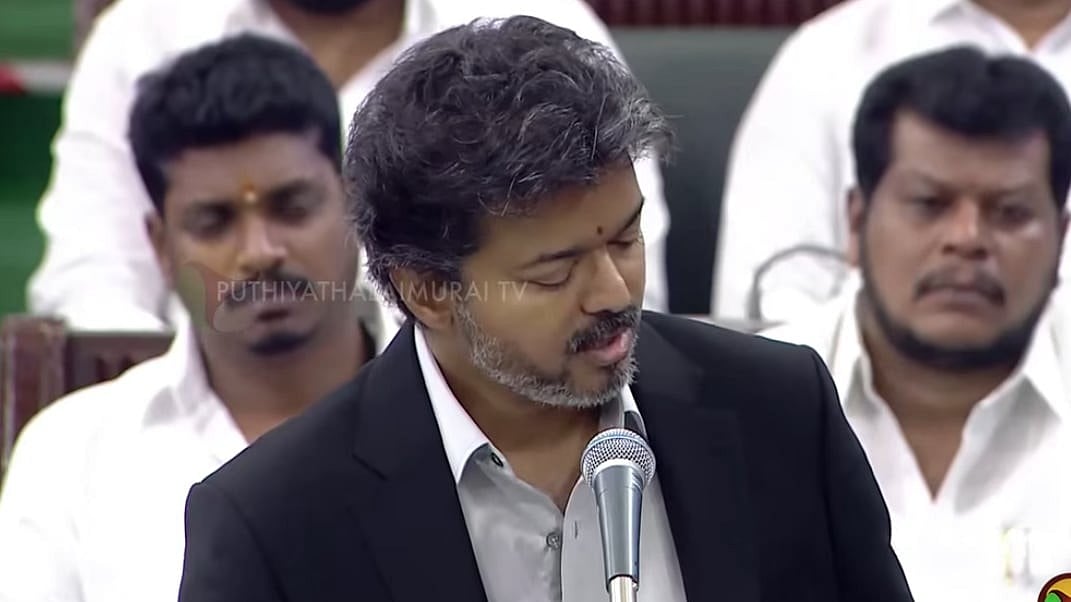 பெண்கள் பற்றிய பேச்சு.. ‘புதிய தலைமுறை’ முன்னிலை.. Youtubeஇல் சாதனை படைத்த முதல்வர் விஜயின் உரை!