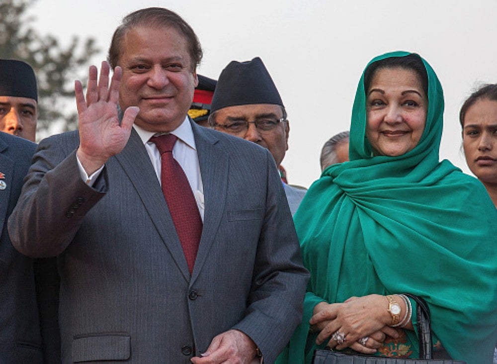 نواز شریف اور کلثورم نواز/Getty Images