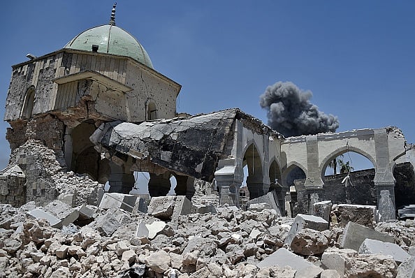 منہدم النوری مسجد - Getty Images