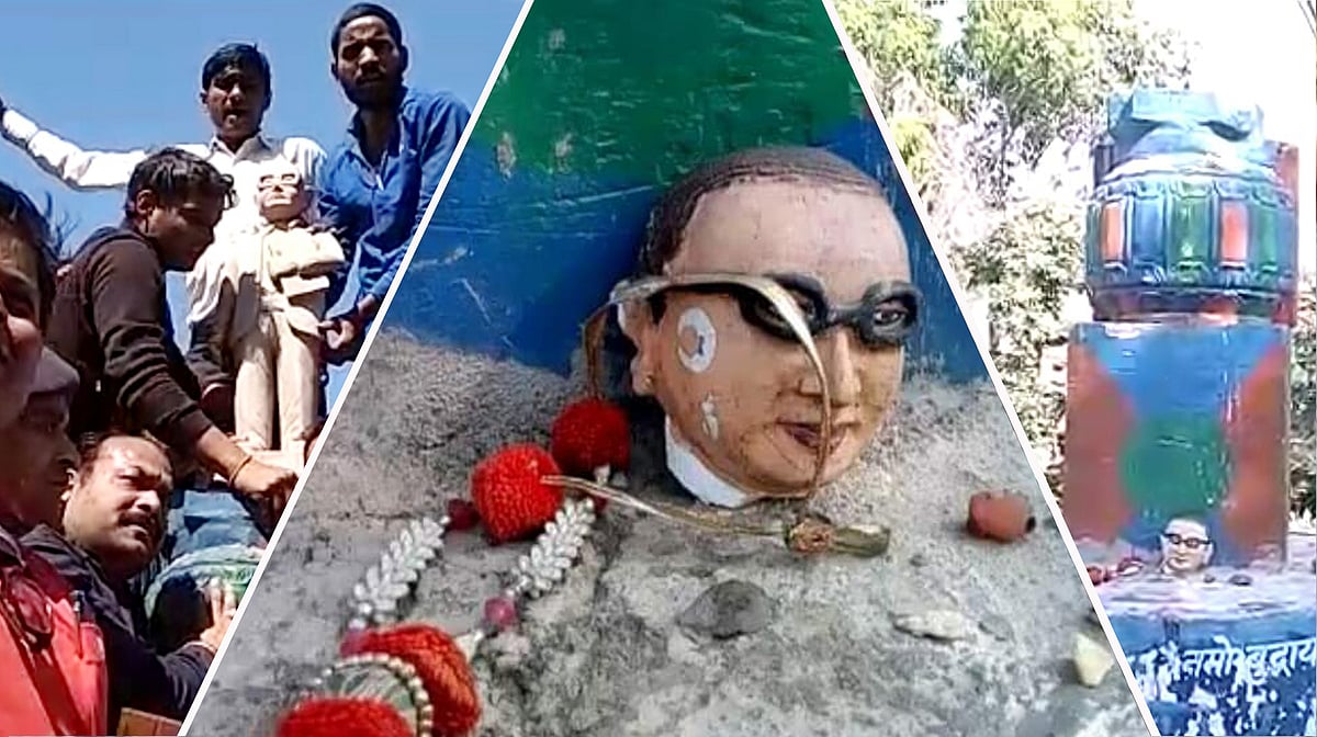 میرٹھ: امبیڈکر کا مجسمہ منہدم، دلتوں کا زبردست ہنگامہ
