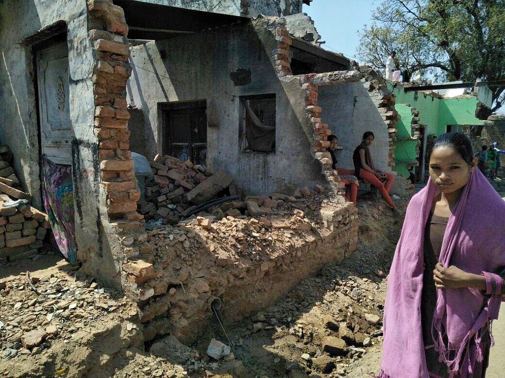 یو پی میں برہمنوں کا ظلم، دلتوں کے کئی مکانات منہدم