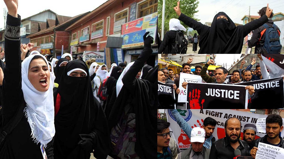 کشمیر: کٹھوعہ واقعہ کے خلاف متعدد تعلیمی اداروں میں پُر تشدد مظاہرے