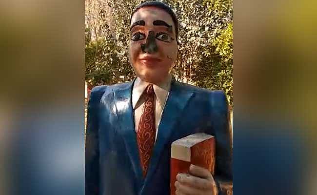 امبیڈکر کے مجسمہ کی ناک توڑنے پر  دلت برہم