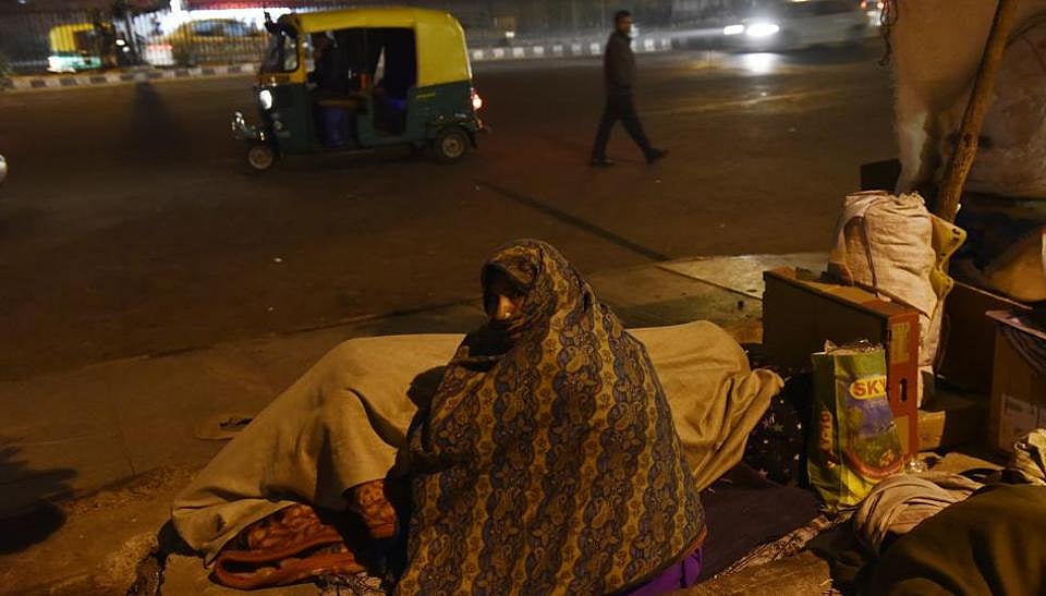 ہندوستان کے بے گھر افراد کی زندگیاں جہنم نشان