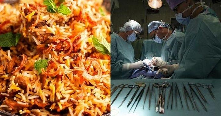 پیٹ نکالے جانے سے پہلے کینسر متاثرہ نے آخری بار کھائی چکن بریانی