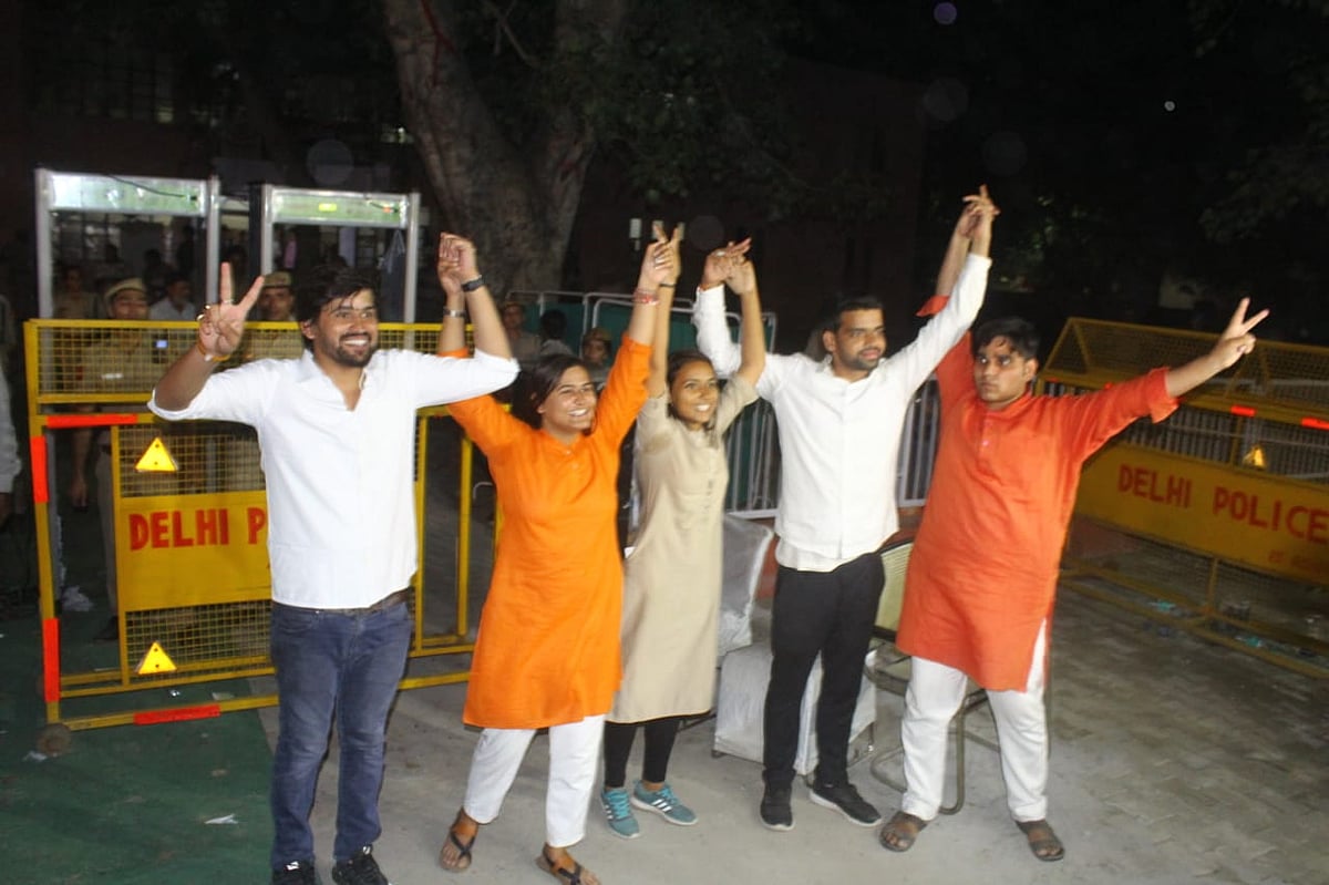 ڈوسو نتائج : صدر سمیت تین عہدوں پر ABVP کا قبضہ، سکریٹری NSUI کی جھولی میں