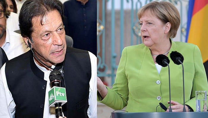 عمران خان کی فون پر  میرکل سے گفتگو،  جرمنی آنے کی دعوت