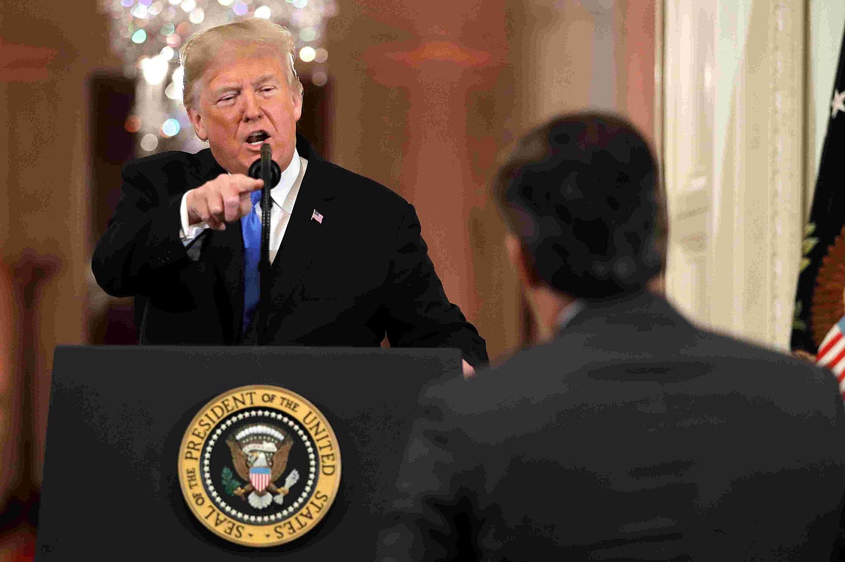 ٹرمپ نے پھر سی این این کے رپورٹر سے بد تمیزی کی