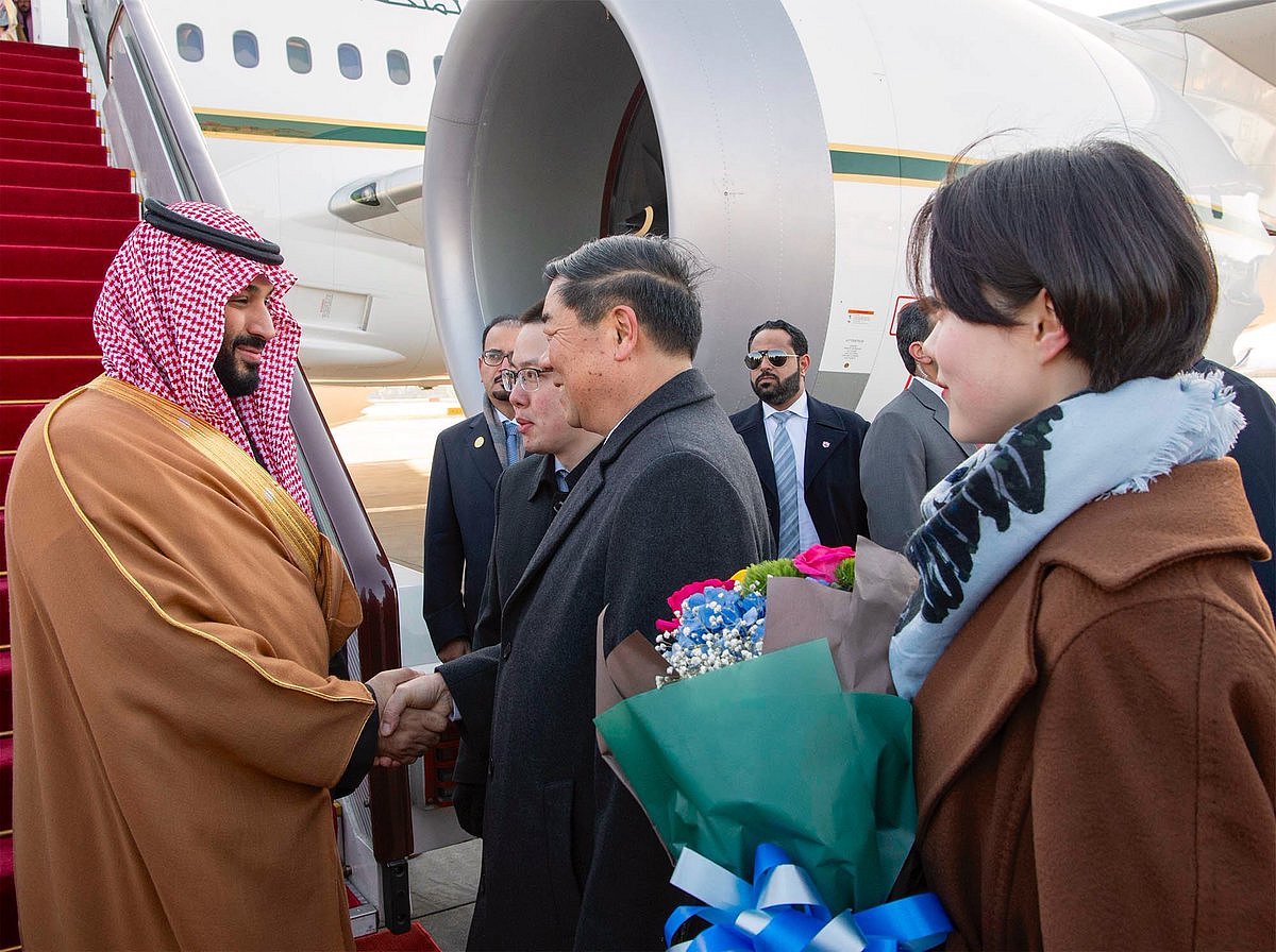 پاکستان اور ہندوستان کے بعد چین کے دورے پر پہنچے سعودی شہزادہ محمد بن سلمان